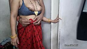 Indian Desi Bhabhi Fucked In Red Saree