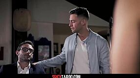 Hot Brunette Babe Engages In 3-Way Sex With Casting Pornstars