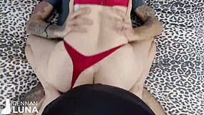 Gabbie Luna's First Anal DP With Two Monster Cocks And Deepthroat