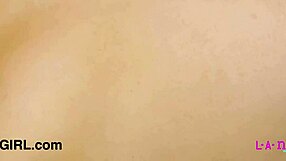 Petite 18+ blonde model boldly caresses her body in amateur casting