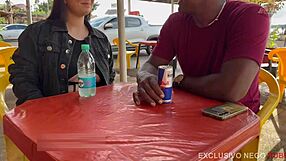 Whore Wears Mask So Husband Doesn't Recognize Her. She Suffers on Huge Thick Cock!