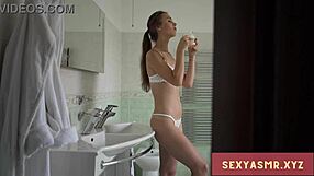 Hot Blonde Model in Lingerie