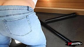 Asian girl takes monster black cock in intense assfucking and deepthroat.