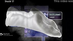 The foot slave worships his femdom mistress