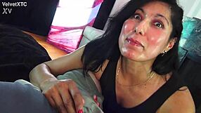 She starts with a nervous interview before diving into wild anal play. Her POV rimming session gets intense fast!