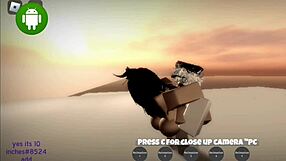 roblox whore feels intense pleasure in sex with big ass.