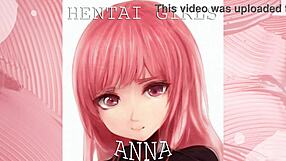 Detailed scenes of sexy hentai girl Anna in anime style with music.