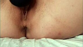 Wife's home archive features russian milf with big tits using toys on monster cock