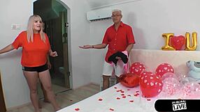 lana's surprise fucking her buddy while he's out 😏 homemade curvy blonde huge pussy big ass tits