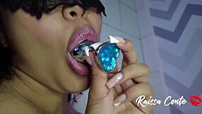 Raissa Conte Sucks Hard Cock Gives Pussy Ass Plug Anal