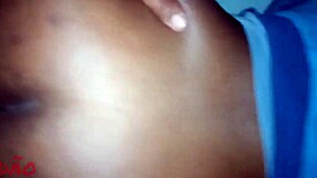 fucking the ebony ass from the side, spreading wide