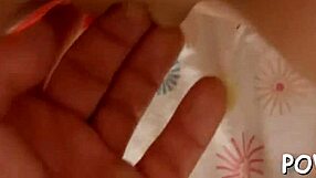 filthy bald cunt undresses for rough sucking and sloppy cock