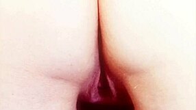 Feeling wet and huge in this homemade flashing moment