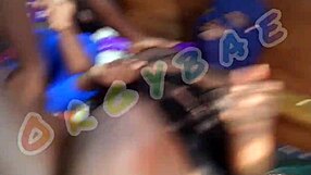 i'm a whore bitch dancin' at the club with my ass shakin' in a 3some