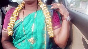 indian housewife engages in car sex during a long drive with her husband's father, filled with telugu dirty talks