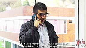 Two Guys Dominate Busty Peruvian Redhead