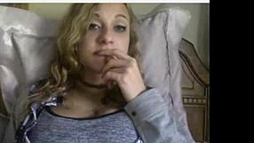 Cute Teen Shows Off Her Perfect Tits On Webcam.