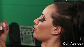 Naughty Idol Swallows Every Drop in Bukkake