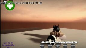 Roblox ludder nyder intens sex med stor røv.