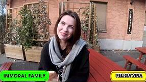 winter wonderland foursome felicia vina gets railed in budapest 😍