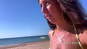 i'm a crazy 18 yo girl peeing in my wet panties on public beach then sunbathing