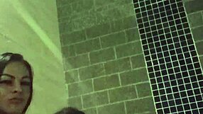 Three sexy Brazilians enjoying hot tub massage with Pamela Pantera