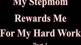 Stepmom rewards with sex for hard work