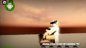 roblox whore feels intense pleasure in sex with big ass.