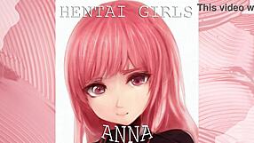 Detailed scenes of sexy hentai girl Anna in anime style with music.