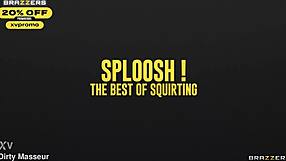 ebony squirting after blowjob and assfucking