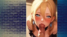 AI Fellatio Hotties Ecchidragons and AI Stillz Perform Blowjob with ASMR