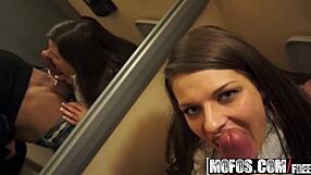 i pick up mona lee for a quick fuck before work in the kitchen