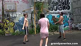 grandparents pick up a teen 18+ right on the basketball court