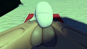 roblox character caught on public beach