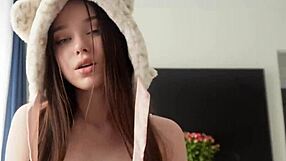 the stepsister in the sexy cat costume seduced me during babysitting