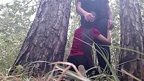 Ever tried hiding under a tree for steamy lesbian sex?