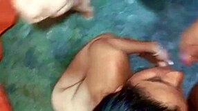 horny lesbians threesome cum on face lucky latin guy amateur