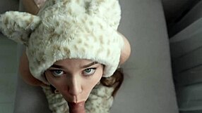 the stepsister in the sexy cat costume seduced me during babysitting