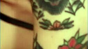 Two British students wank their professor in lingerie, leading to cum-covered orgasms. 😉