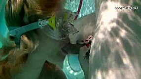 Cum Exploding Everywhere in the Pool from Cruz's Wild Blowjobs!