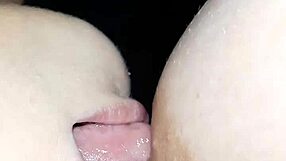 She tenderly plays with my big tits and nipples, then sucks my clit to orgasm in lesbian POV.