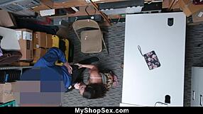 security guard's tactics turn into punishment for teen pussy