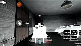 roblox whore feels intense pleasure in sex with big ass.