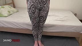 I watch her seductive performance until the climax