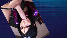 AI Fellatio Hotties Ecchidragons and AI Stillz Perform Blowjob with ASMR