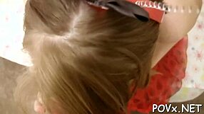 filthy bald cunt undresses for rough sucking and sloppy cock