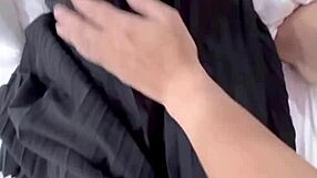 My Little Sister Fingers Her Wet Pink Pussy In The Room