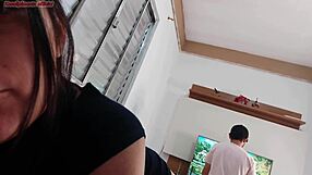 Housewife Seduces Technician While Husband's Away - Watch Her Moan!