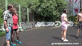 Grandparents Pick Up Teen 18+ For Threesome Action