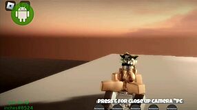 roblox whore feels intense pleasure in sex with big ass.